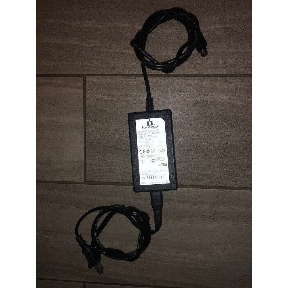 AC/DC Adapter Mini 5-Pin Metal DIN For Iomega DA-30C03 30941702 Hard Disk Drive